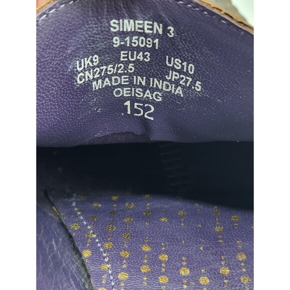 Ted Baker Simeen 3 Brown Leather Slip On Loafers Men's Size 10 Pre-Owned - Picture 7 of 7